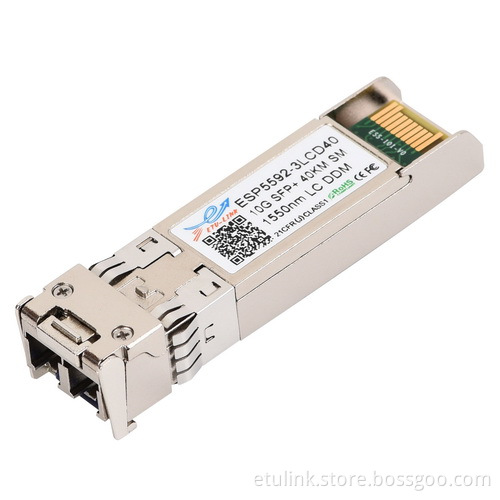 10G 1550nm SM 40KM LC SFP+ Transceiver